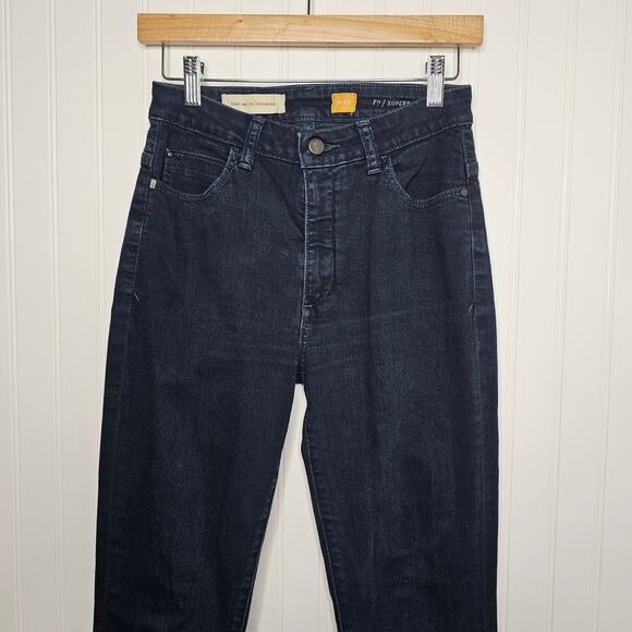 Anthropologie Pilcro Womens Superscript High Rise Skinny Jeans Size 27 Dark Wash - Picture 3 of 9